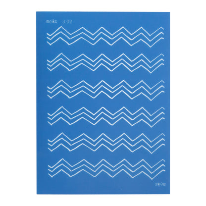 blue Moiko Silk Screen - Style 3.02
