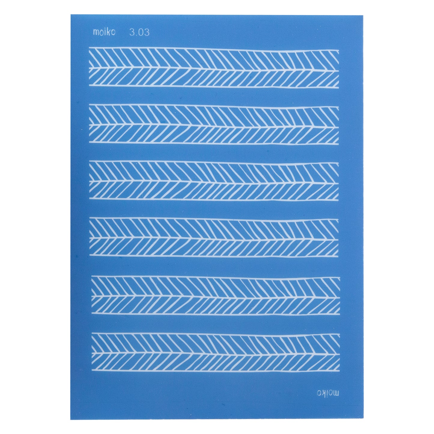 blue Moiko Silk Screen - Style 3.03