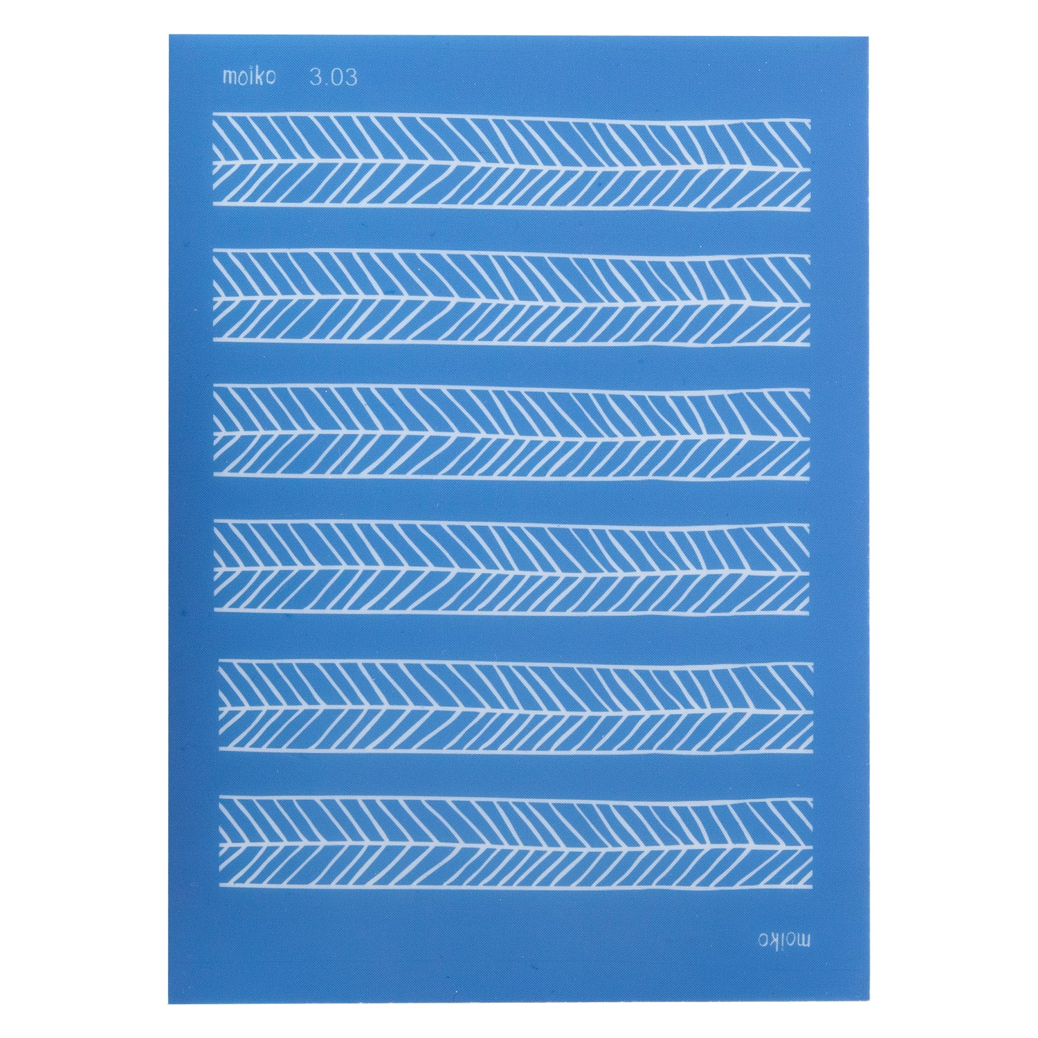 blue Moiko Silk Screen - Style 3.03