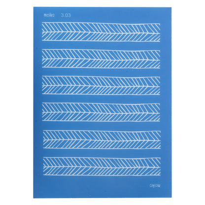 blue Moiko Silk Screen - Style 3.03