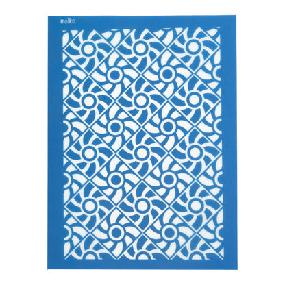 blue Moiko Silk Screen - Style 4.10
