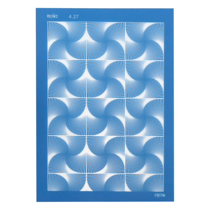 blue Moiko Silk Screen - Style 4.27