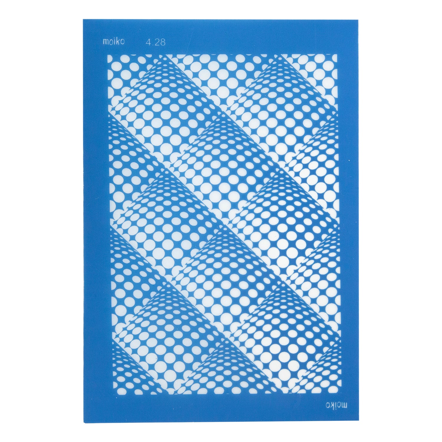 blue Moiko Silk Screen - Style 4.28