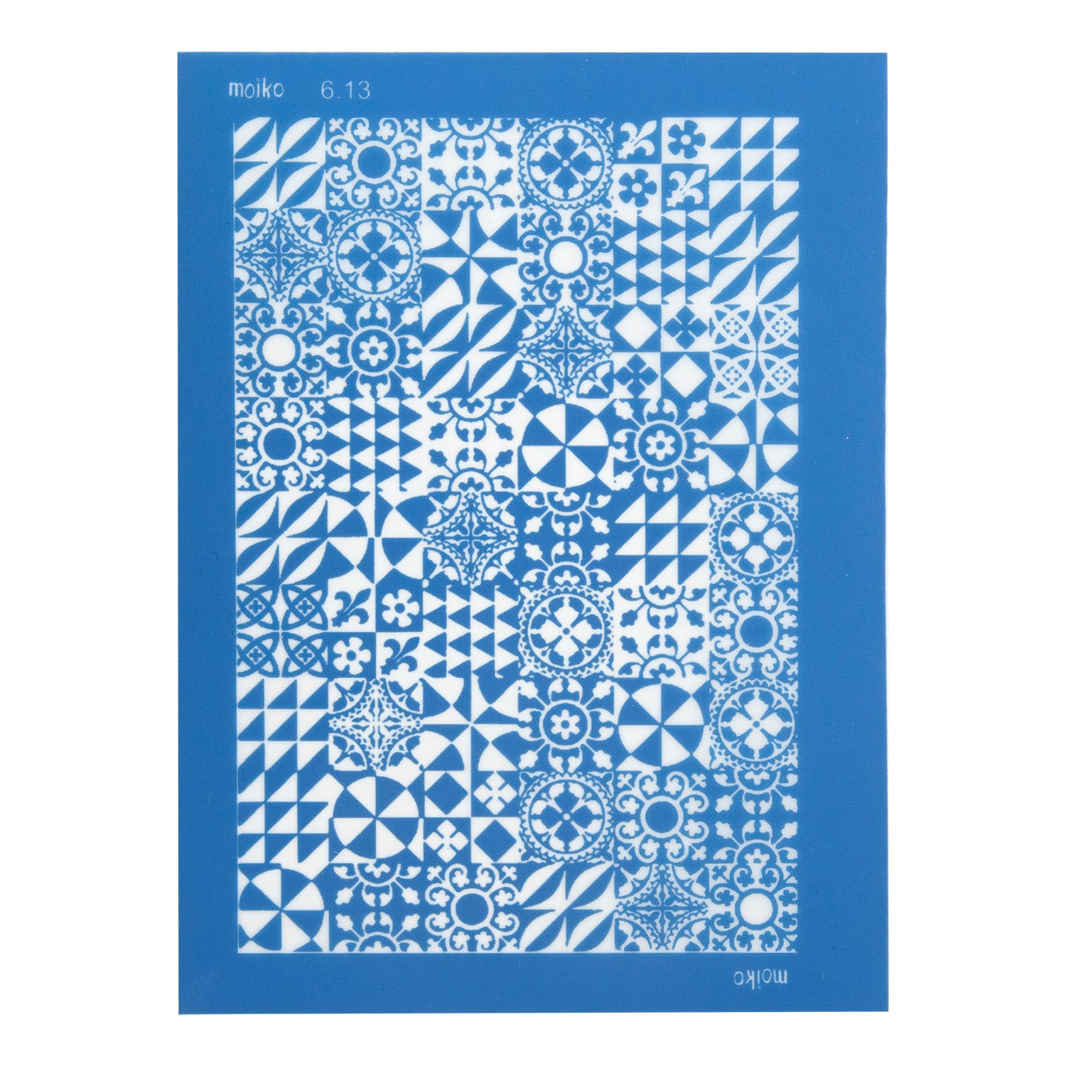 blue Moiko Silk Screen - Style 6.13