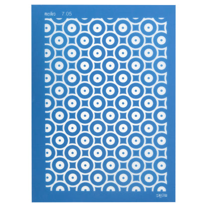 blue Moiko Silk Screen - Style 7.05
