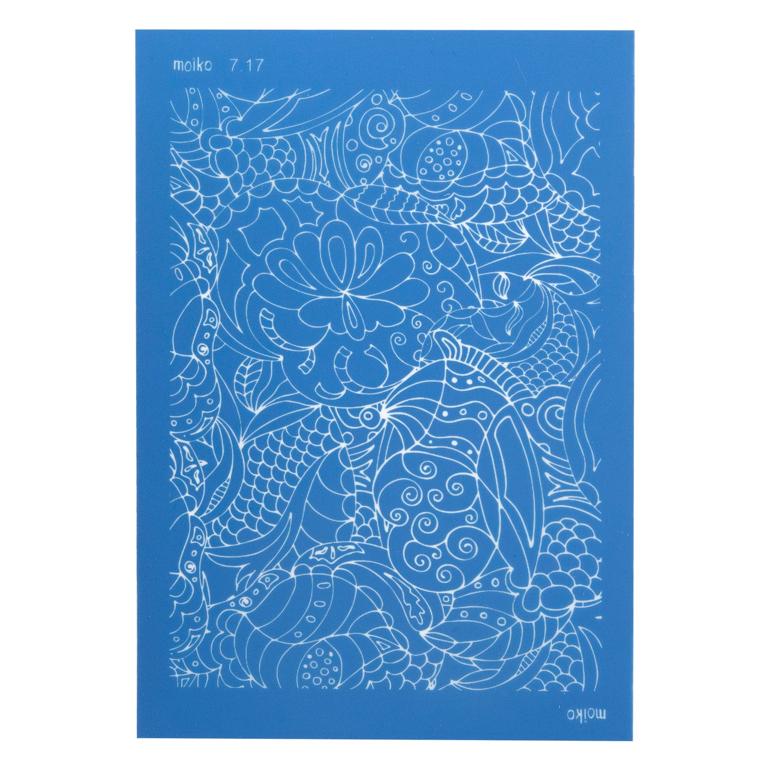 blue Moiko Silk Screen - Style 7.17