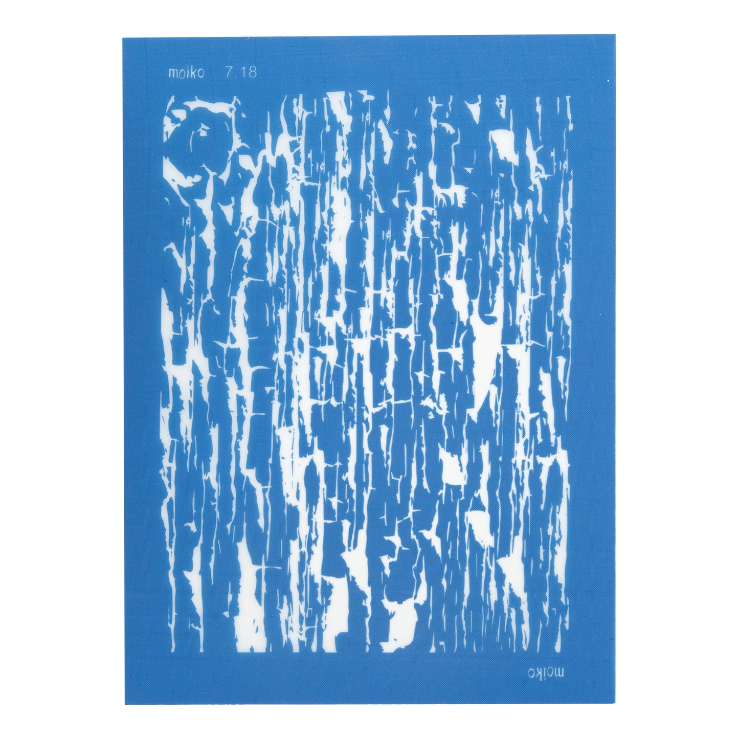 blue Moiko Silk Screen - Style 7.18