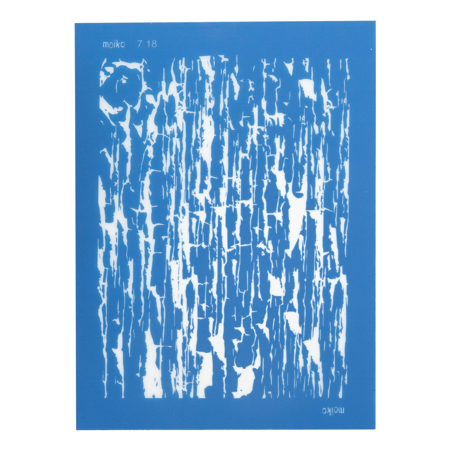 blue Moiko Silk Screen - Style 7.18