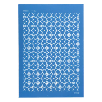 blue Moiko Silk Screen - Style 7.32
