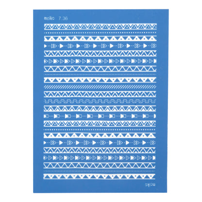 blue Moiko Silk Screen - Style 7.36