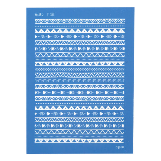 blue Moiko Silk Screen - Style 7.36