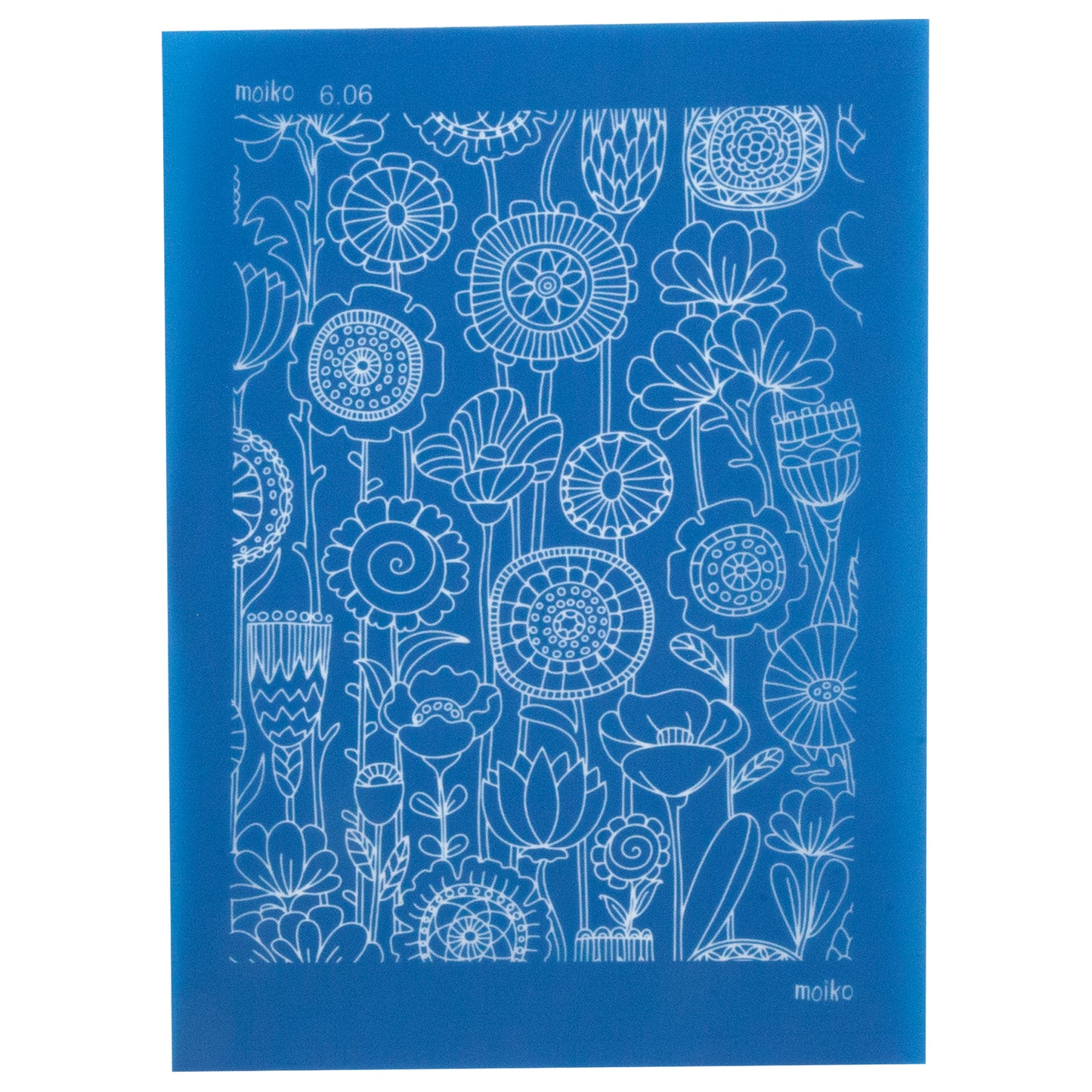 blue Moiko Silk Screen - Style 6.06