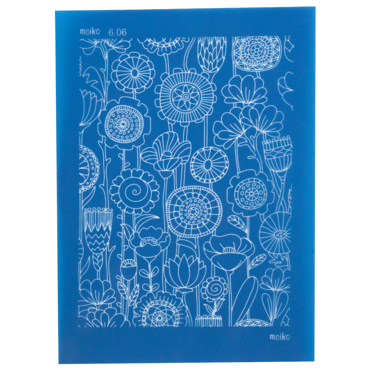 blue Moiko Silk Screen - Style 6.06