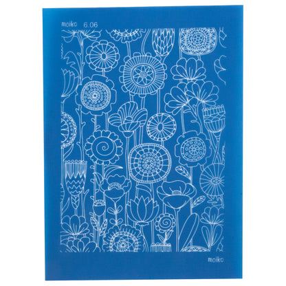 blue Moiko Silk Screen - Style 6.06
