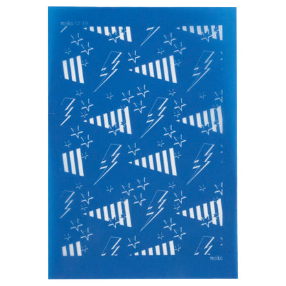 blue Moiko Silk Screen - Style 12.19