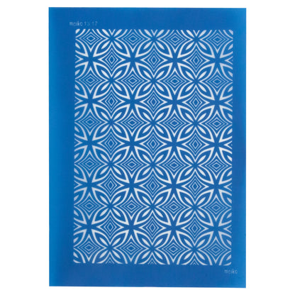 blue Moiko Silk Screen - Style 13.17