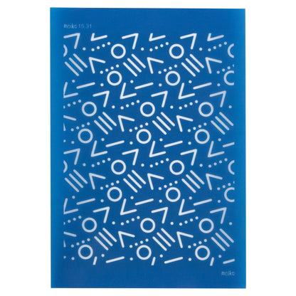 blue Moiko Silk Screen - Style 15.31