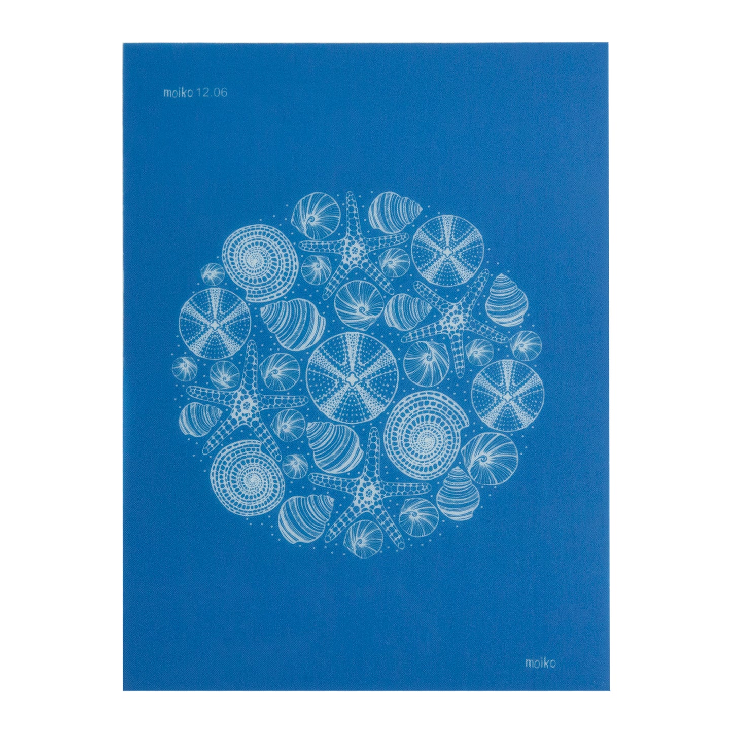 blue Moiko Silk Screen - Style 12.06