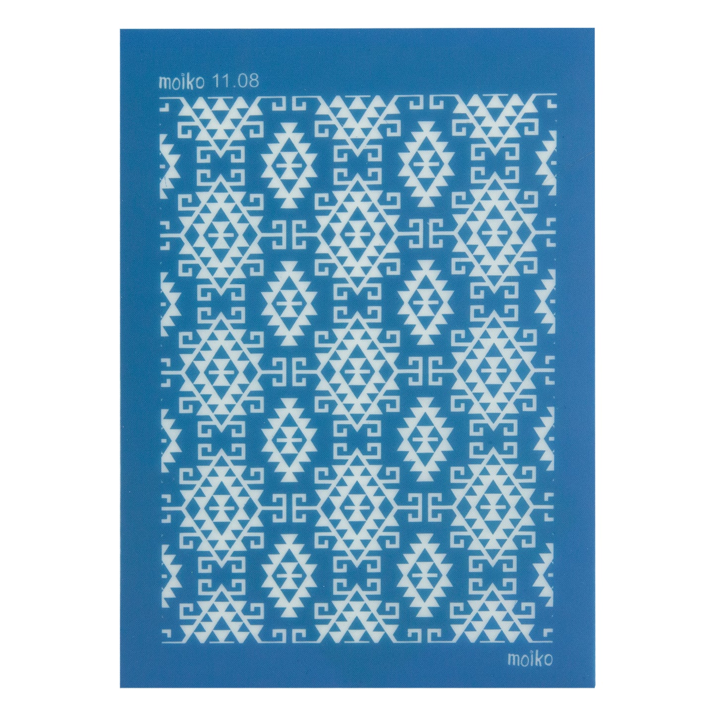 blue Moiko Silk Screen - Style 11.08