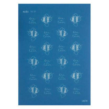 blue Moiko Silk Screen - Style 10.31