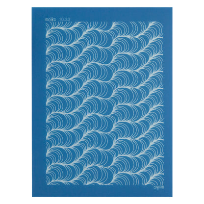 blue Moiko Silk Screen - Style 10.33