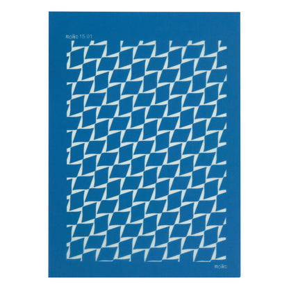 blue Moiko Silk Screen - Style 15.01