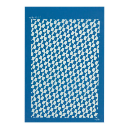 blue Moiko Silk Screen - Style 15.07