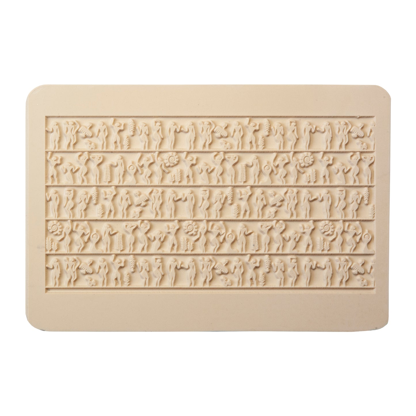 beige Rollable Texture Tile - Ancient People