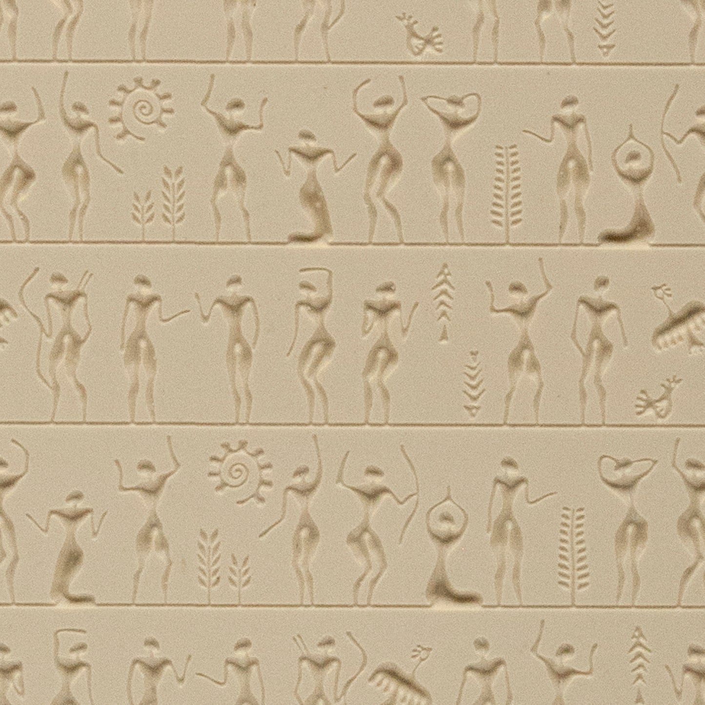 beige Rollable Texture Tile - Ancient People Fineline