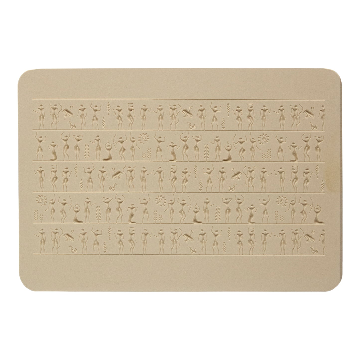 beige Rollable Texture Tile - Ancient People Fineline