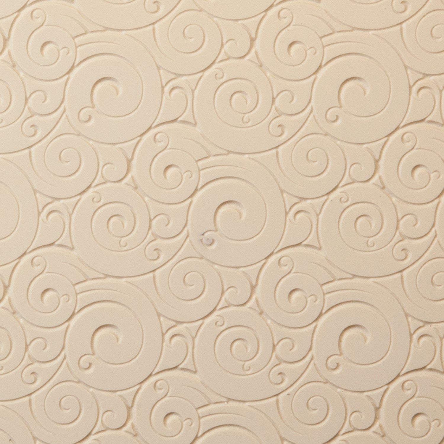beige Rollable Texture Tile - Curly Spirals Fineline