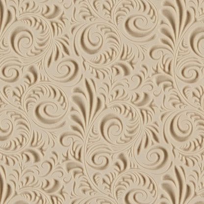 beige Rollable Texture Tile - Plume Embossed