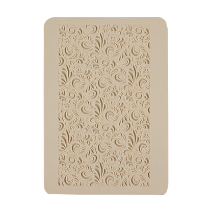 beige Rollable Texture Tile - Plume Embossed