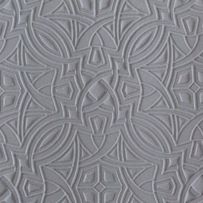 Rollable Texture Tile - Nouveau Transition sample in gray clay