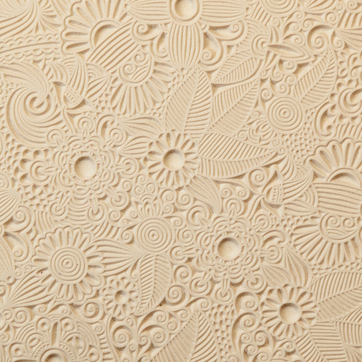 beige Rollable Texture Tile - Flower Party