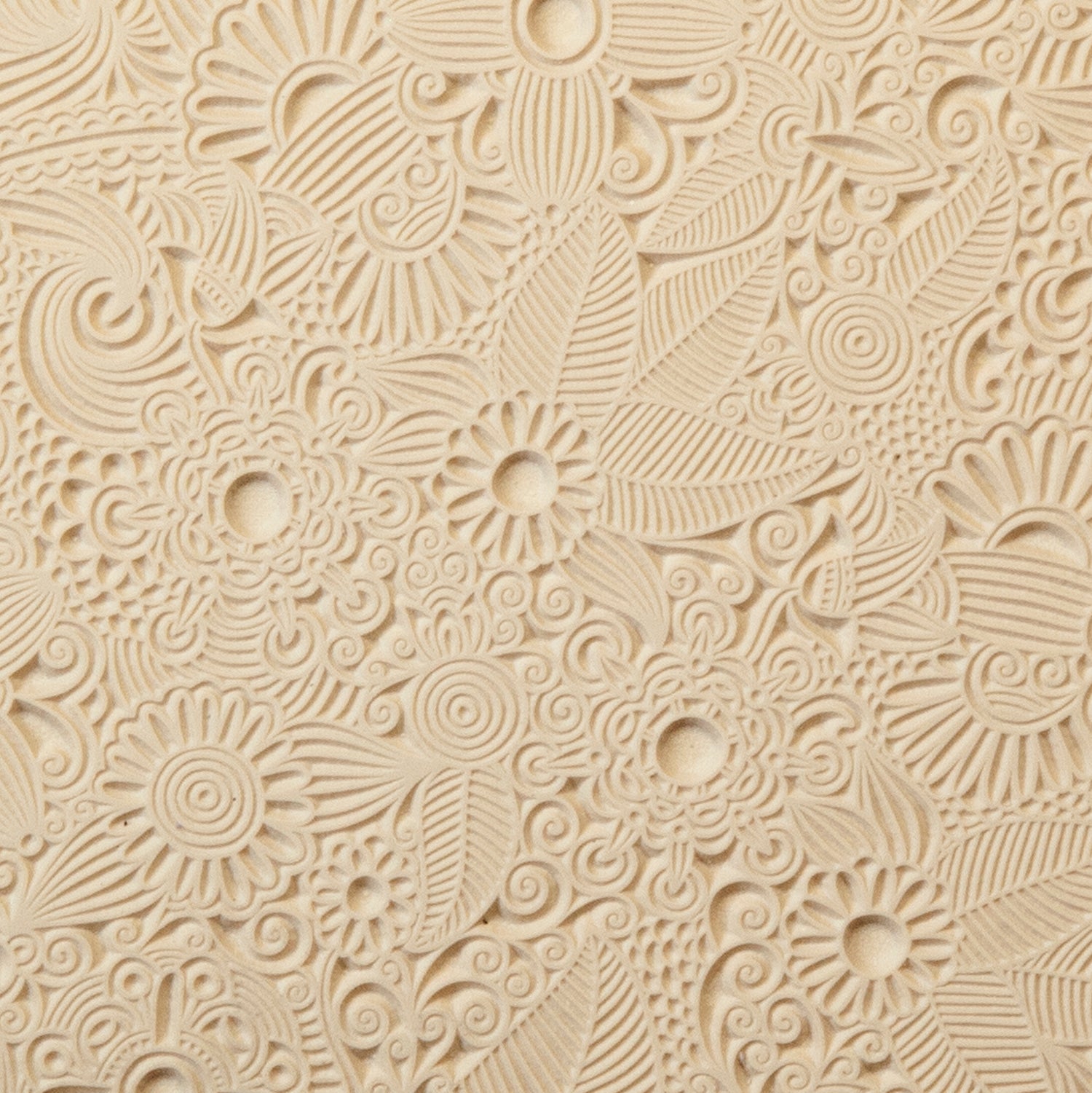 beige Rollable Texture Tile - Flower Party