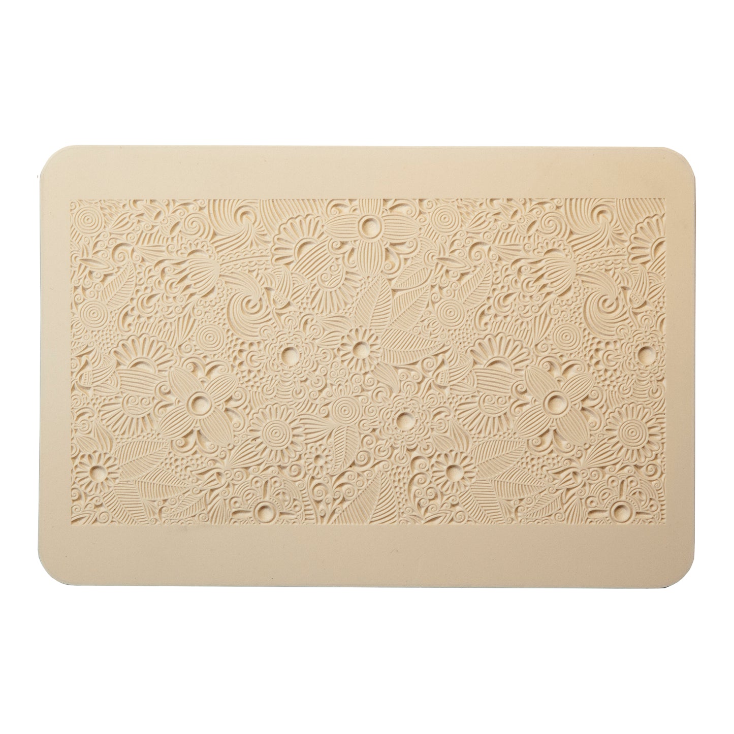 beige Rollable Texture Tile - Flower Party