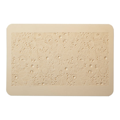 beige Rollable Texture Tile - Flower Party