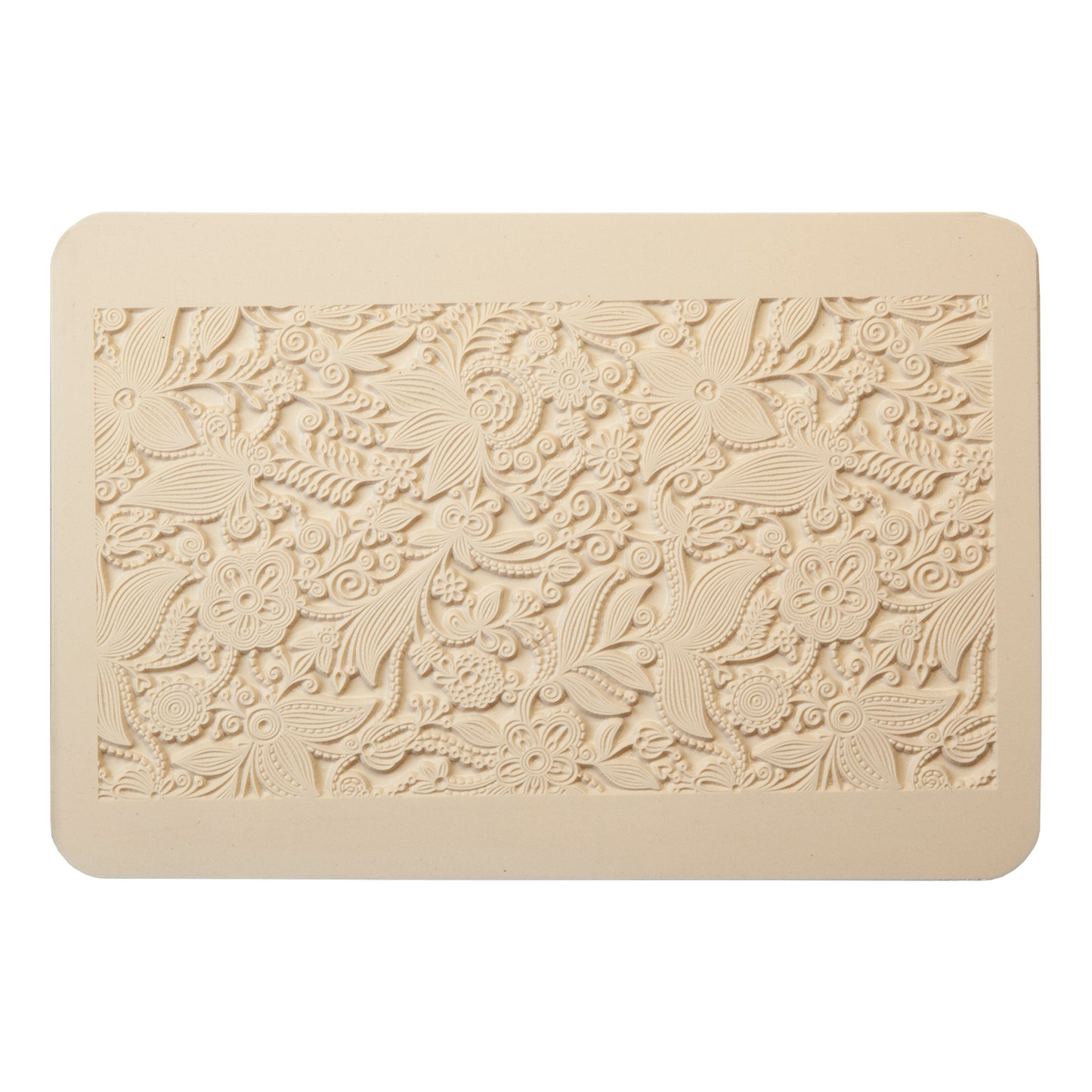 beige Rollable Texture Tile - Flower Quilt