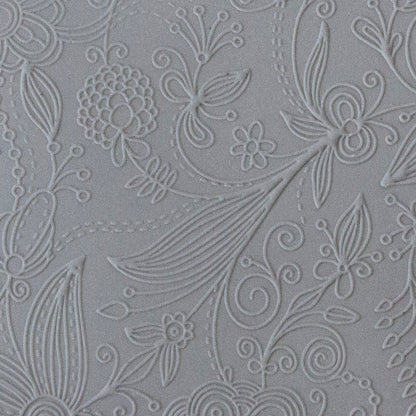 Rollable Texture Tile - Flower Quilt Fineline sample in gray clay