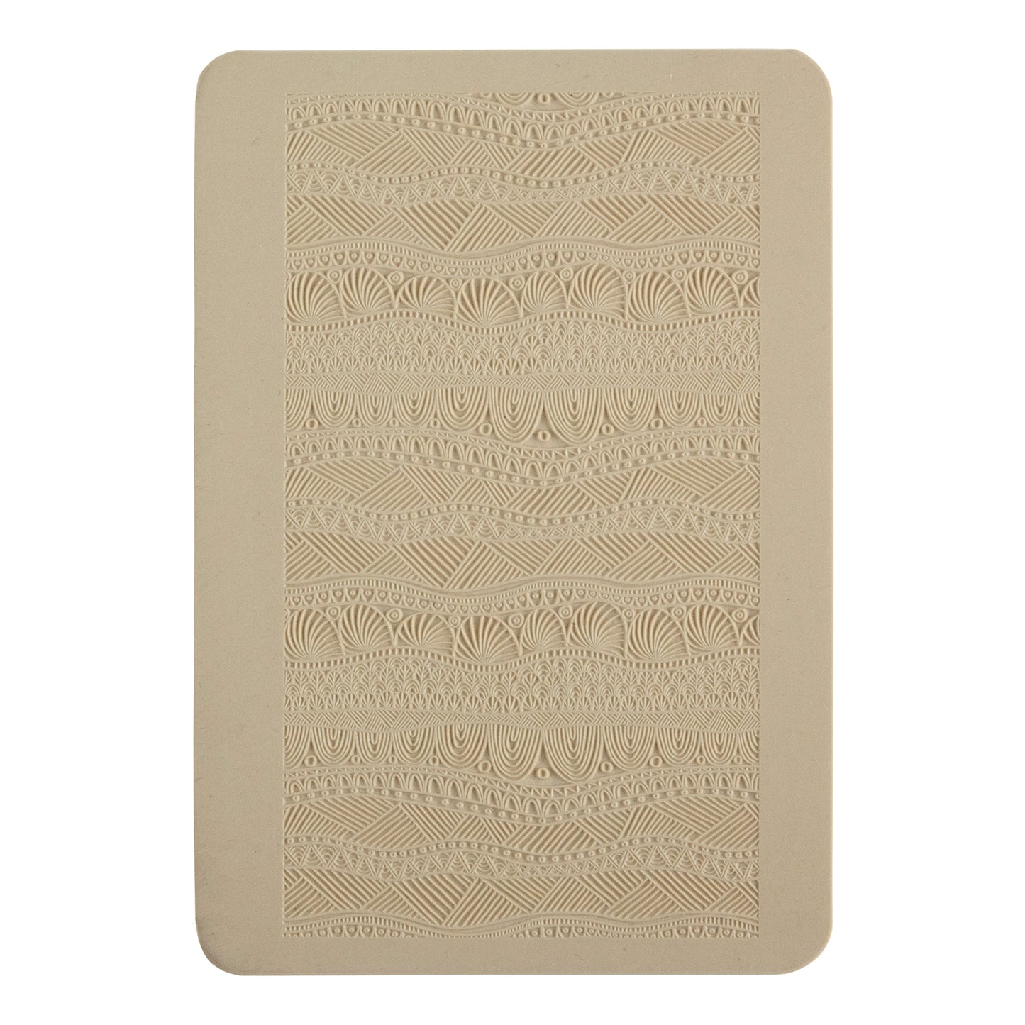 beige Rollable Texture Tile - Borders & Silhouettes