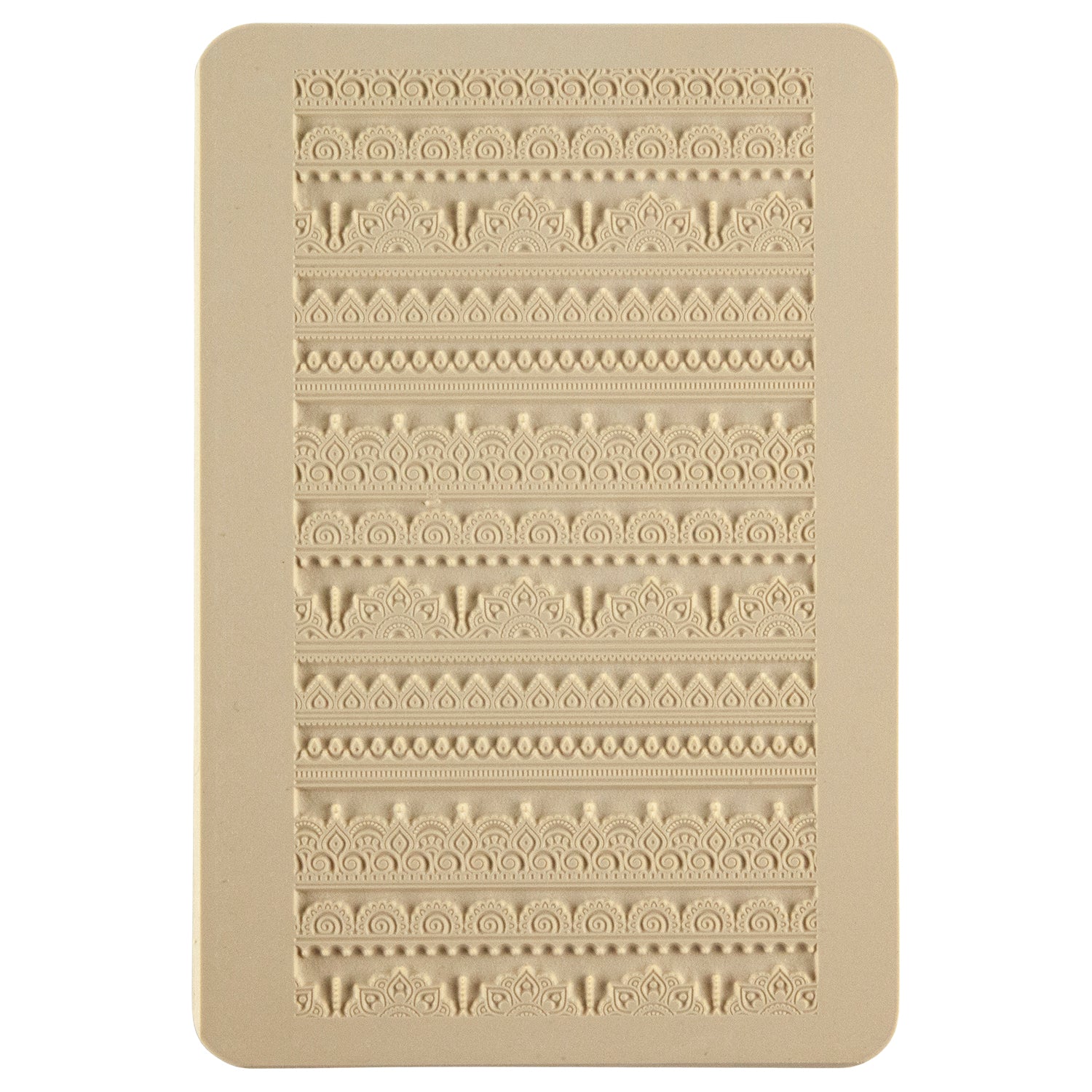 beige Rollable Texture Tile - Mehndi Borders