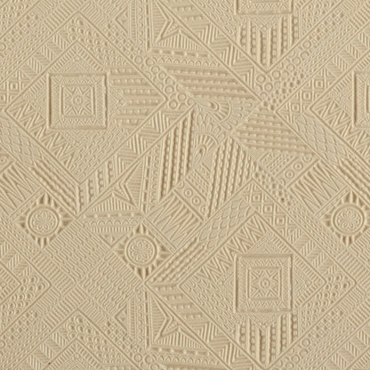 beige Rollable Texture Tile - Geo Quilt