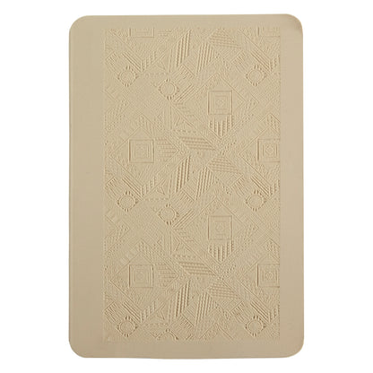 beige Rollable Texture Tile - Geo Quilt