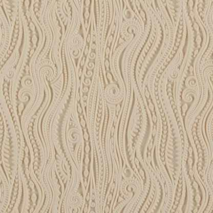 beige Rollable Texture Tile - Tribal Vines