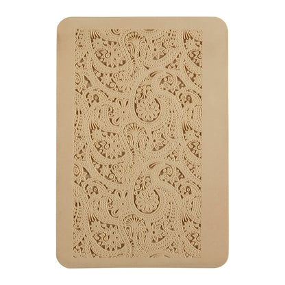 beige Rollable Texture Tile - Eastern Paisley
