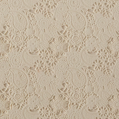 beige Rollable Texture Tile - Daisy Paisley