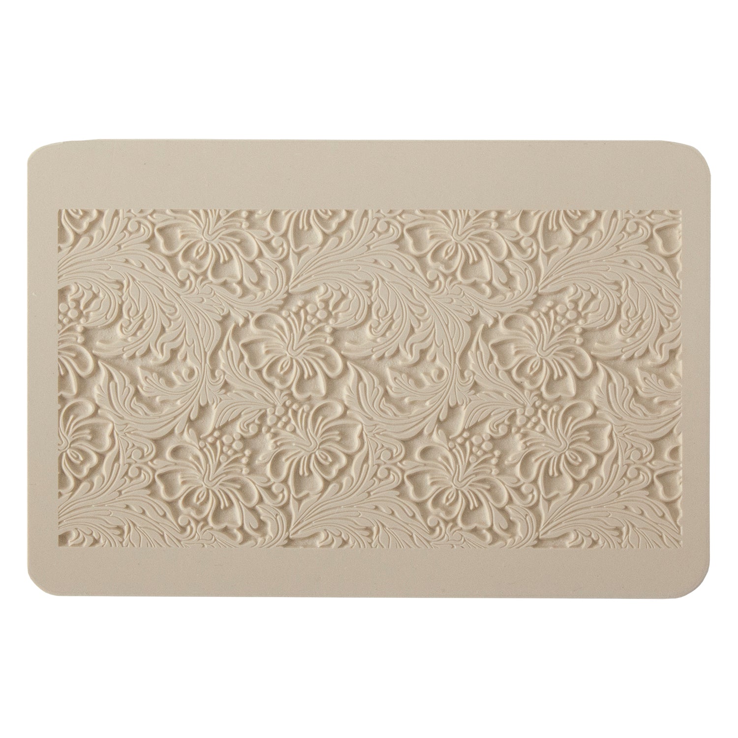 beige Rollable Texture Tile - Hibiscus