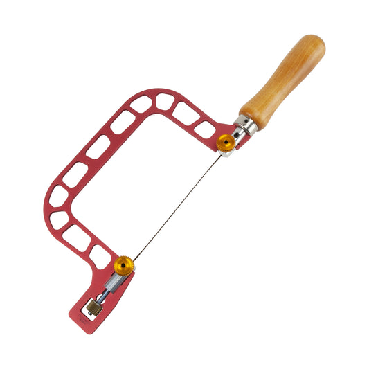 red Knew Concept Hand Saw with Screw Tension - 3" with wooden handle