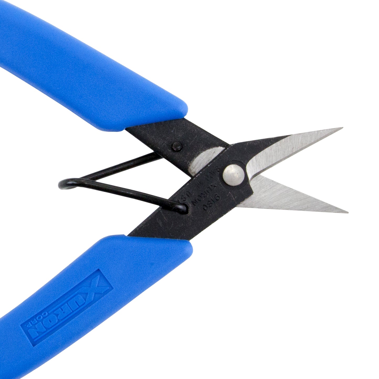 Xuron Shear - Non-Serrated with blue handles